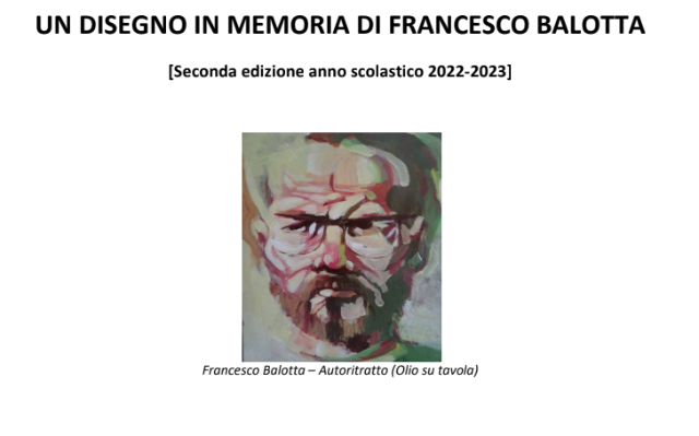 2^ EDIZIONE BANDO DI CONCORSO UN DISEGNO IN MEMORIA DI FRANCESCO BALOTTA